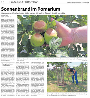 Read more about the article Pomarium, Probleme mit Hitze und Trockenheit